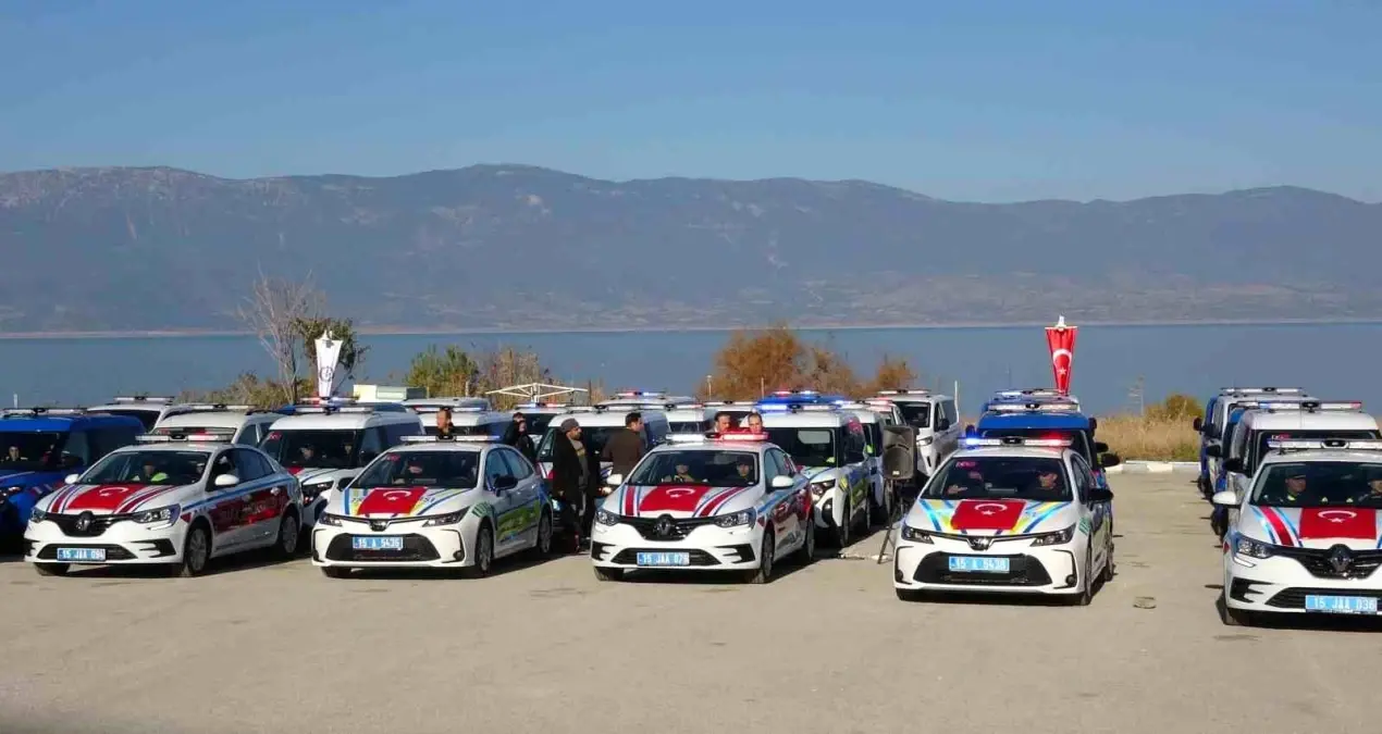 Burdur’da 56 Yeni Güvenlik Aracı Teslim Edildi