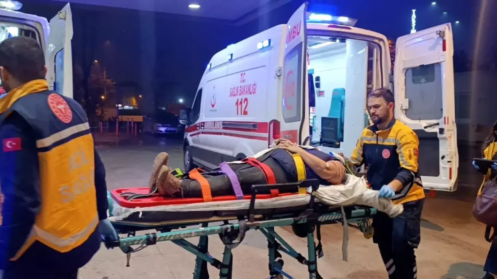 İnegöl’de Yaya Kamyonet Çarpmasıyla Yaralandı