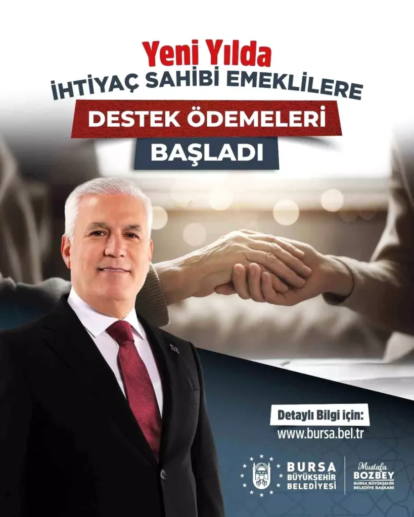 Büyükşehir’den Emeklilere Yeni Yıl Desteği