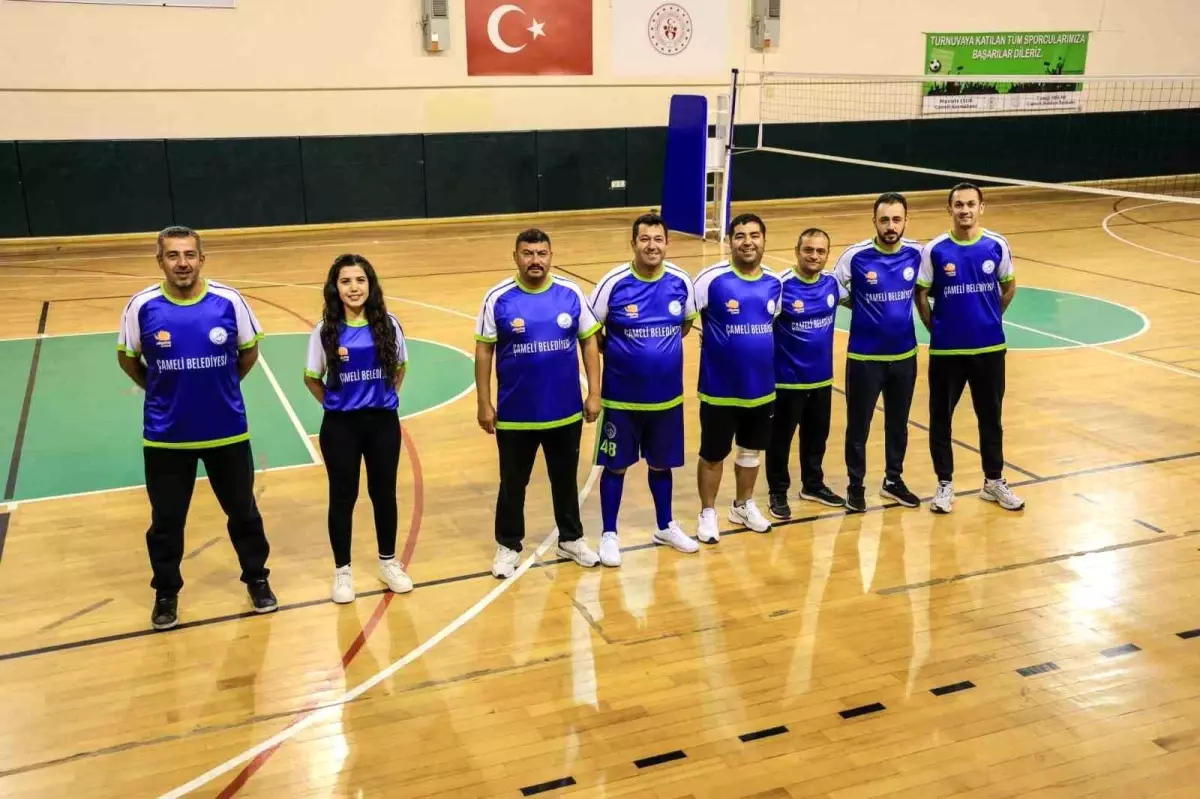 Çameli’de Kurumlar‑Mahalleler Arası Voleybol Turnuvası Coşkuyla Başladı