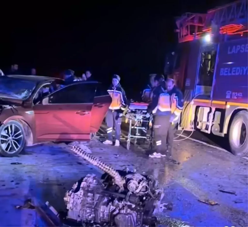 Çanakkale’de Trafik Kazası: 5 Ölü, 1 Yaralı