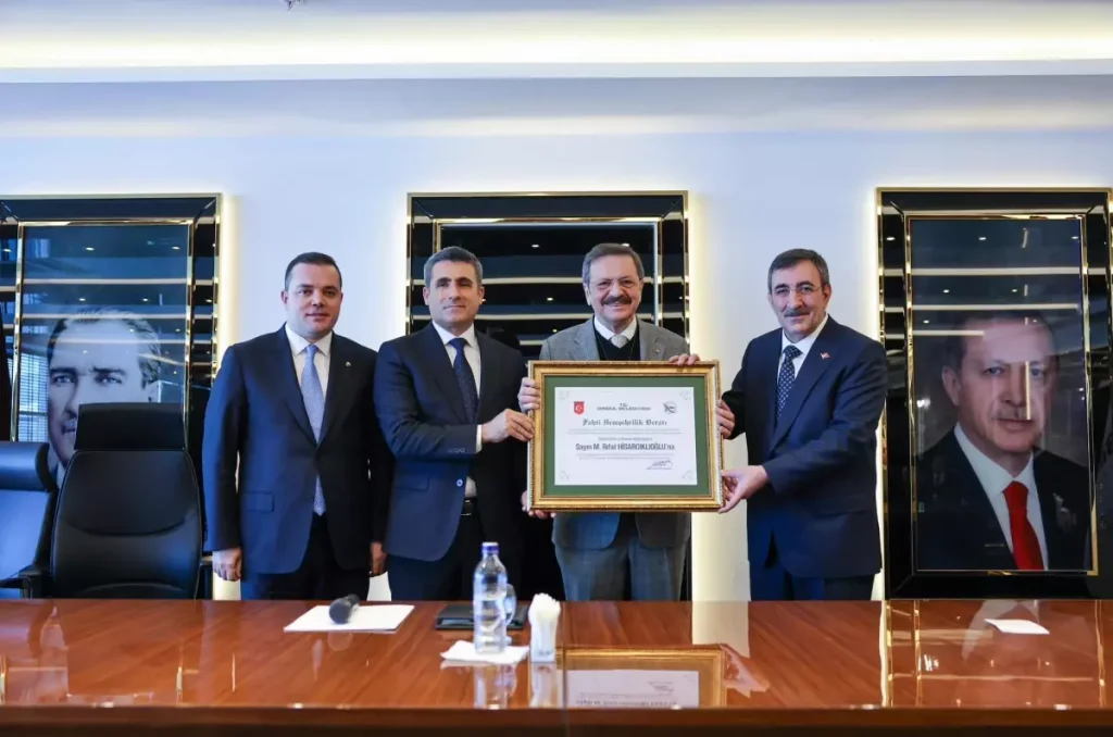 Hisarcıklıoğlu’na Fahri Hemşehrilik Beratı Takdim Edildi