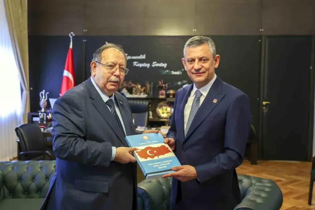 Özgür Özel ve YSK Başkanı Yener Görüştü