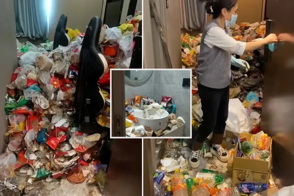 Çin’deki Otelde Şok Edici Manzara: Oyun Bağımlısı Misafir Çöp Dağı Bıraktı