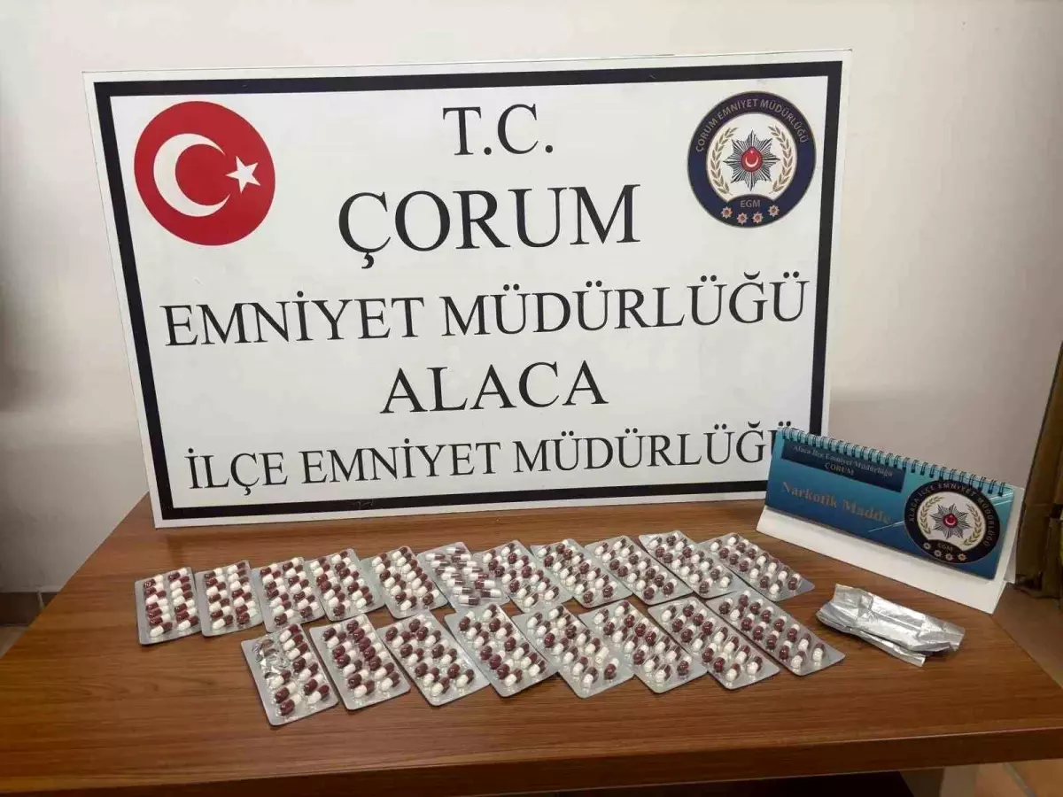 Alaca’da Uyuşturucu Operasyonu