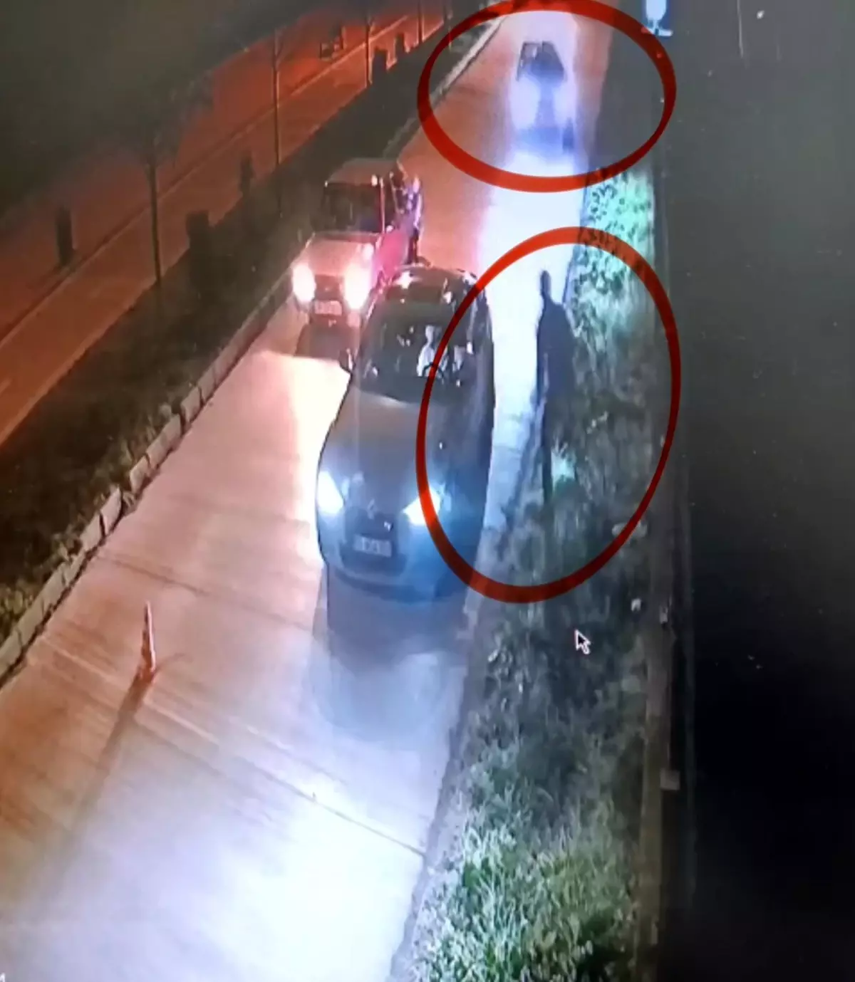 Samsun’da Narkotik Polisine Çarpan Araç Şok Anı Görüntülendi