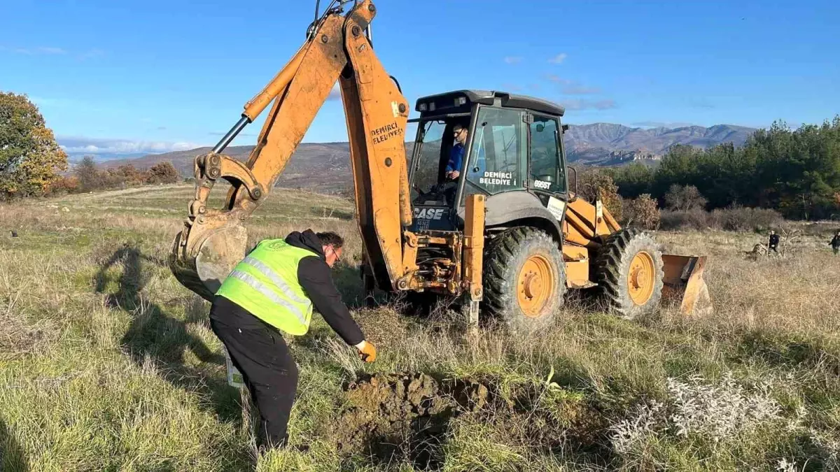 Demirci’de Atıl Araziler Tarıma Kazandırılıyor