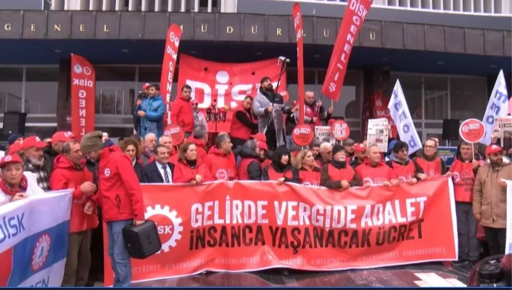 DİSK’ten Gelirde ve Vergide Adalet Yürüyüşü