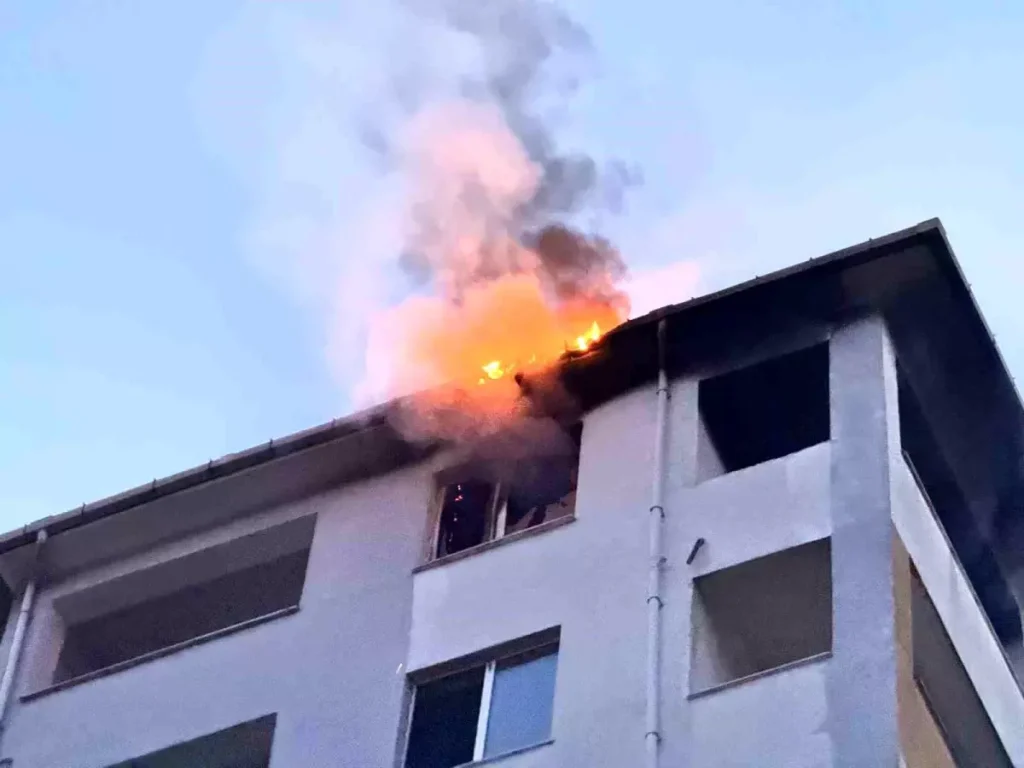 Edirne’de Apartman Yangını
