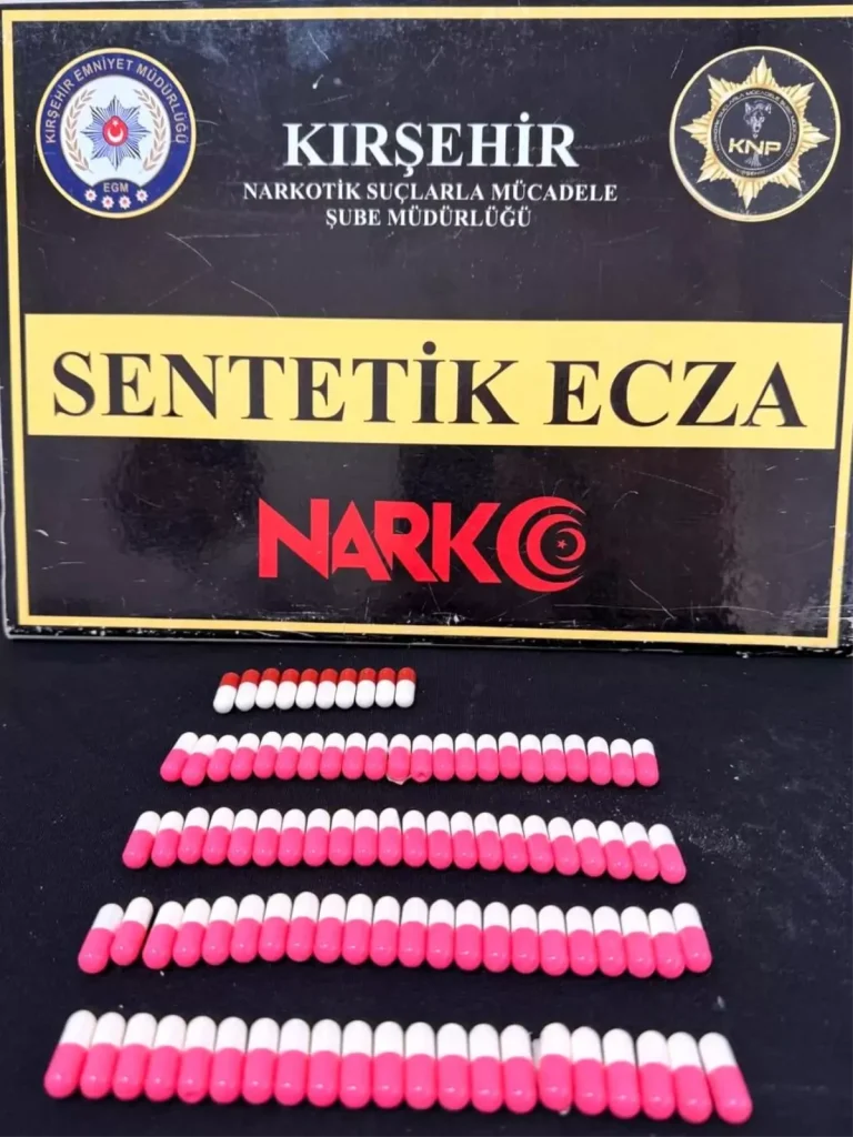 Kırşehir’de Polis 97 Adet Sentetik Hap Ele Geçirdi