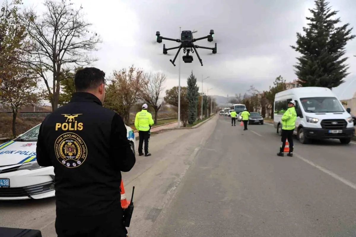 Elazığ’da Dronlu Trafik Denetimiyle Sürücülere Büyük Ceza