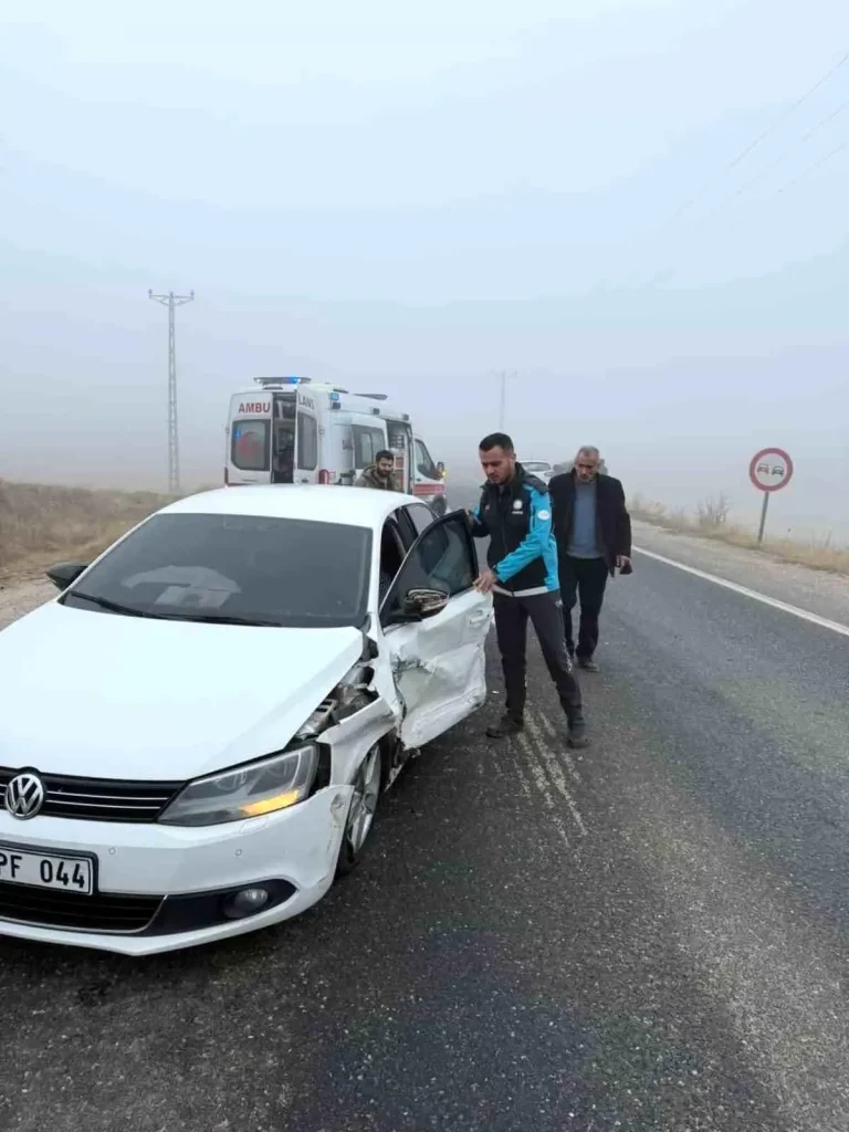 Elazığ’da Yoğun Sis Kazaya Neden Oldu