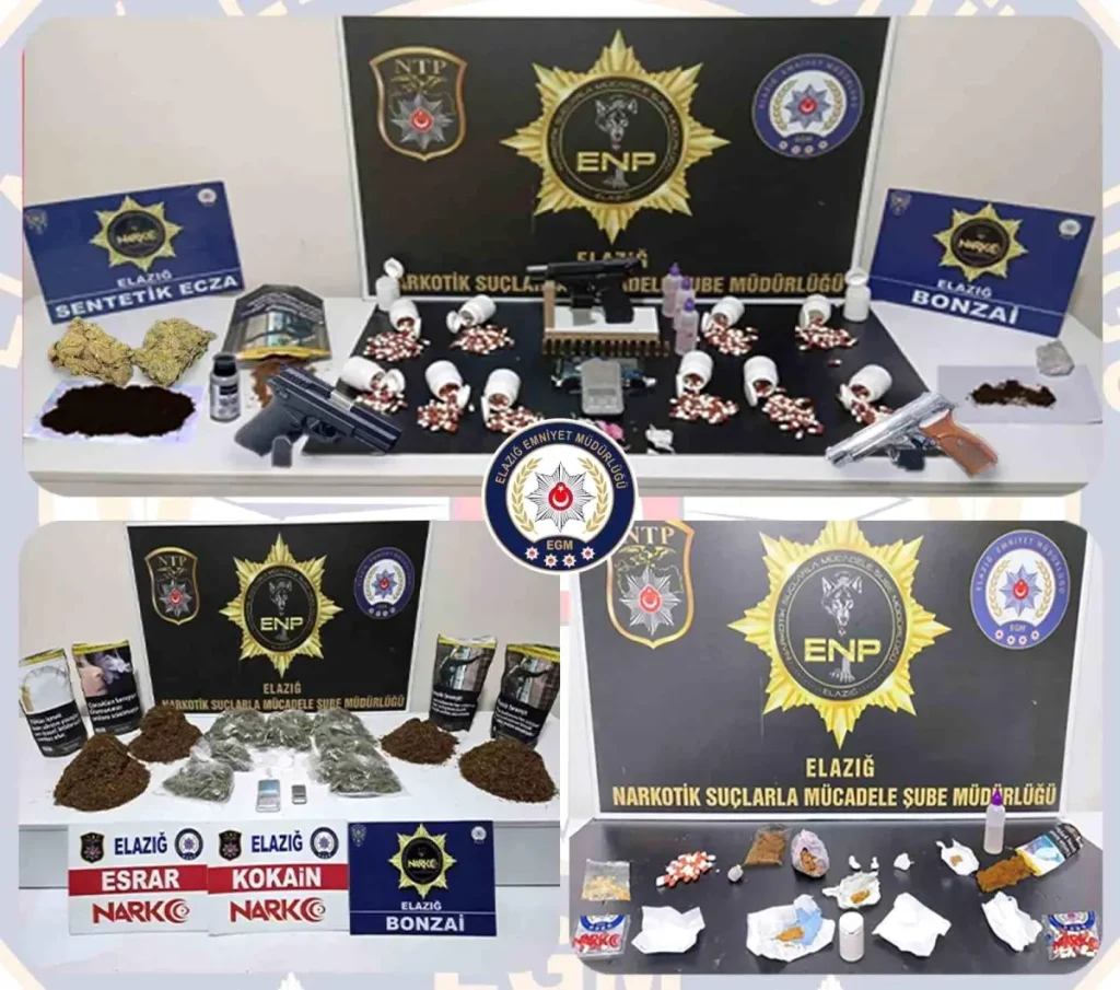 Elazığ’da 19 Uyuşturucu Şüphelisi Tutuklandı