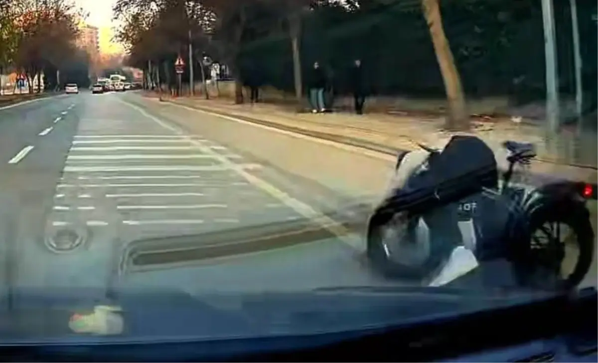 Konya’da Bisikletli Kaza Anı