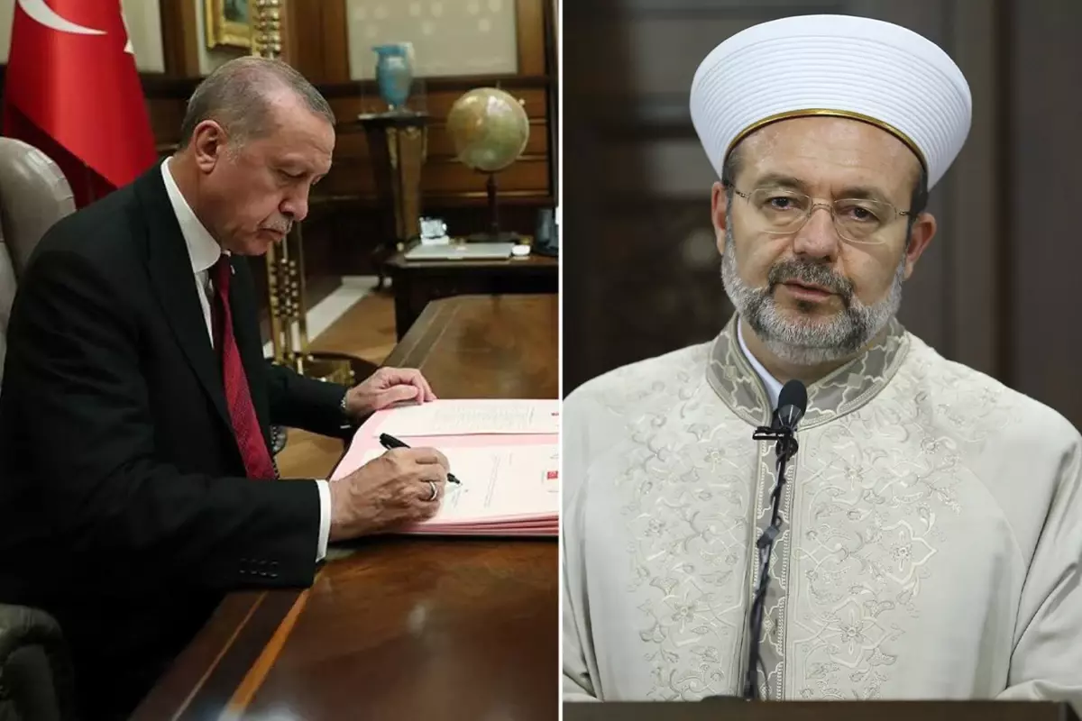 Erdoğan’dan Eski Diyanet İşleri Başkanı Mehmet Görmez’e Türkiye Uluslararası İslam, Bilim ve Teknoloji Üniversitesi Rektörlüğü