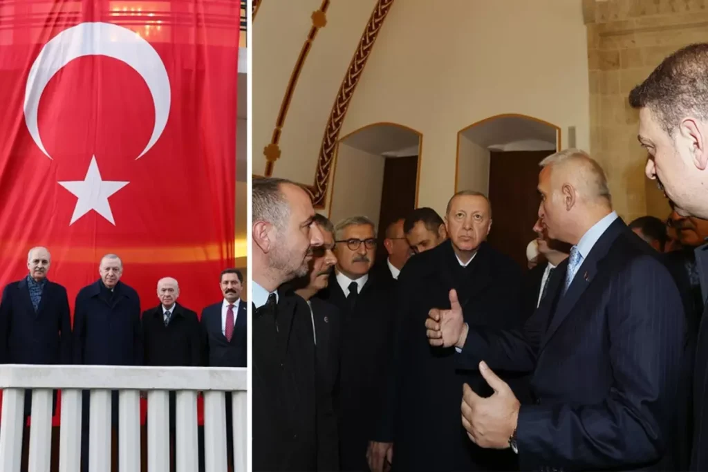 Erdoğan ve Bahçeli, Hatay’ın Tarihi Meclis Binası ve Habib-i Neccar Camii’ni İnceledi
