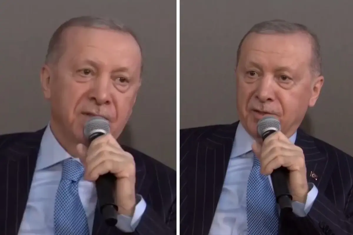 Gençlerin isteğini kırmadı! Cumhurbaşkanı Erdoğan o şiiri okudu