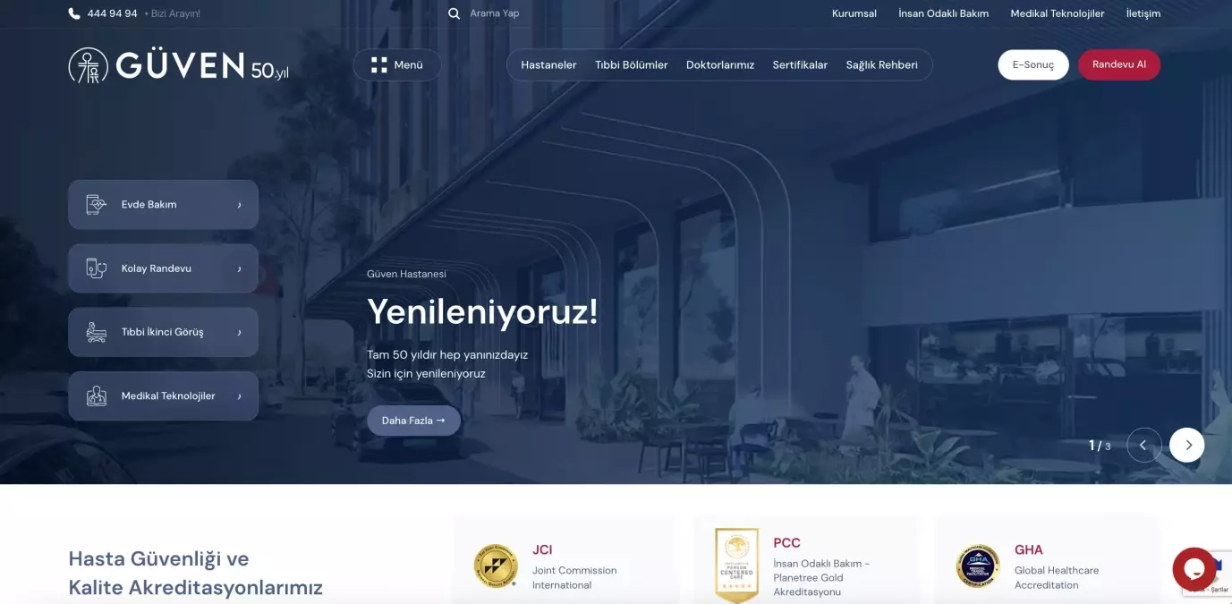 Güven Hastanesi İki Ödül Kazandı