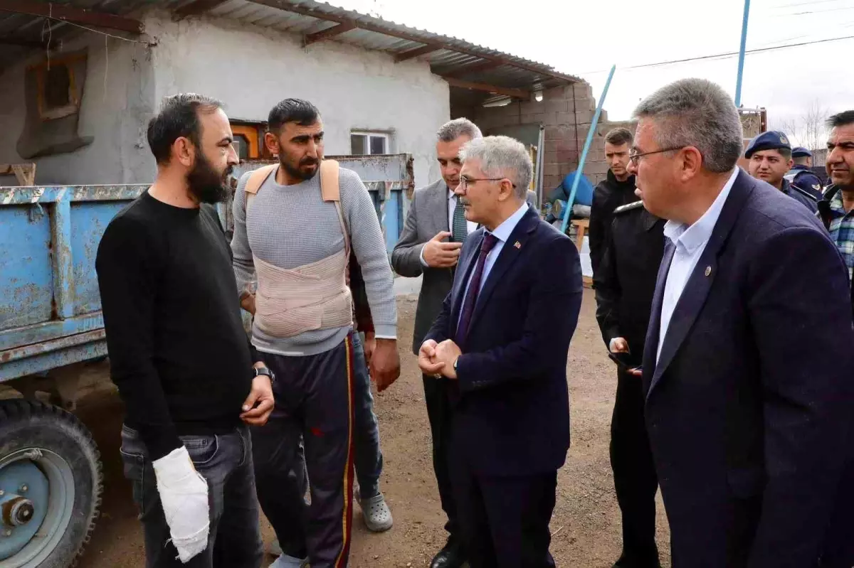 Halı saha kavgasının ardından Vali Çelik Kiledere’ye gitti