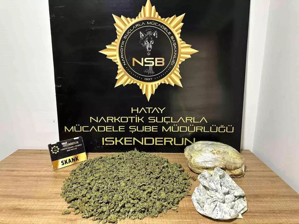 İskenderun’da Dev Uyuşturucu Operasyonu: 2,4 Kg Esrar ve Skunk Ele Geçirildi!