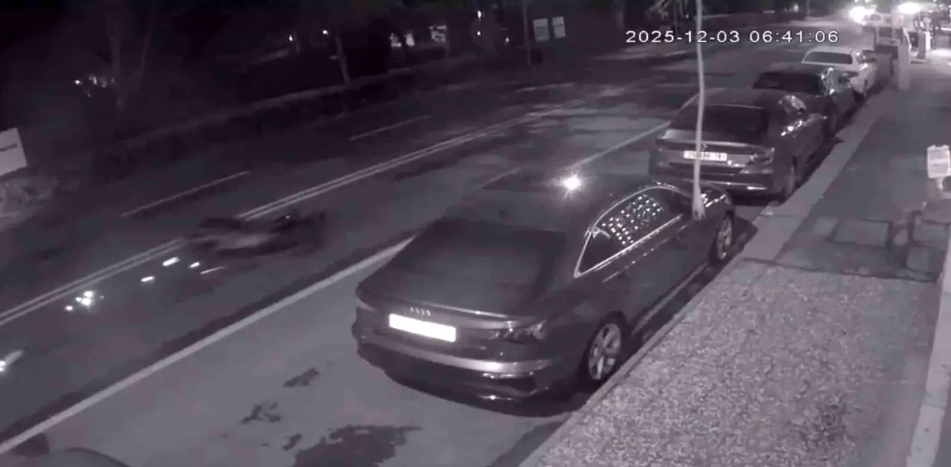 Hayatını kaybeden motosikletlinin kaza anı görüntüleri ortaya çıktı