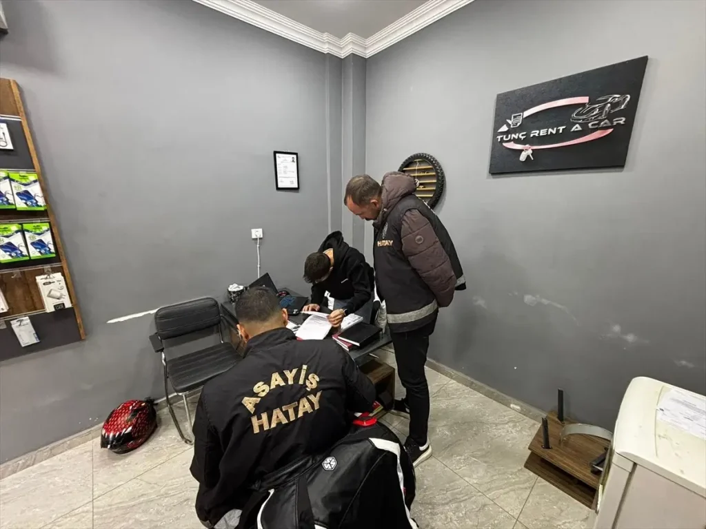 İskenderun’da Araç Kiralama Firmalarına Yüzde 20’lik Denetim: Ruhsatsız İşletmelere Ağır Cezalar