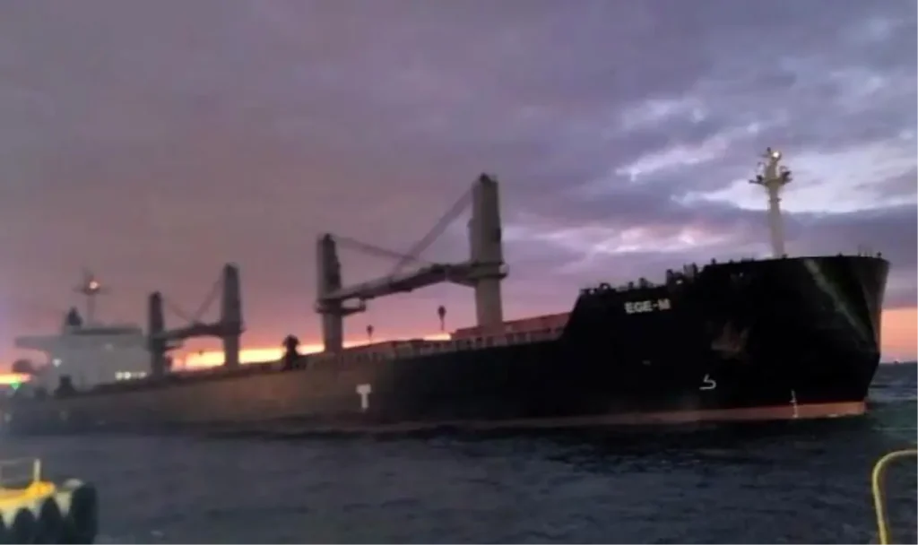 Beşiktaş’ta Kuru Yük Gemisi Aniden Durdu, Panik Anları Kameraya Yansıdı