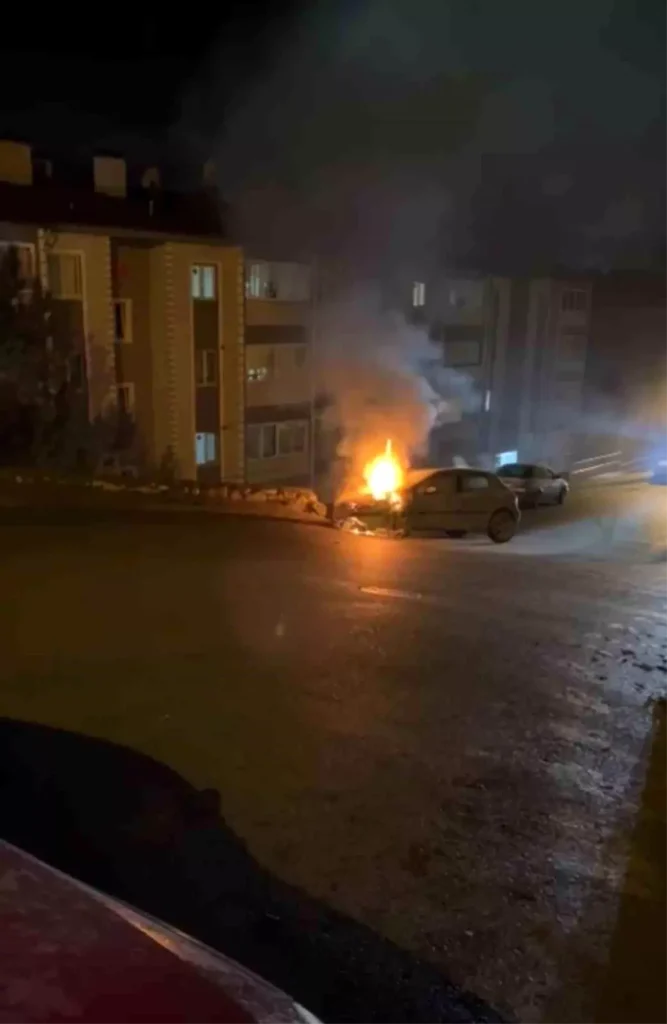 Karabük’te Otomobil Yangını