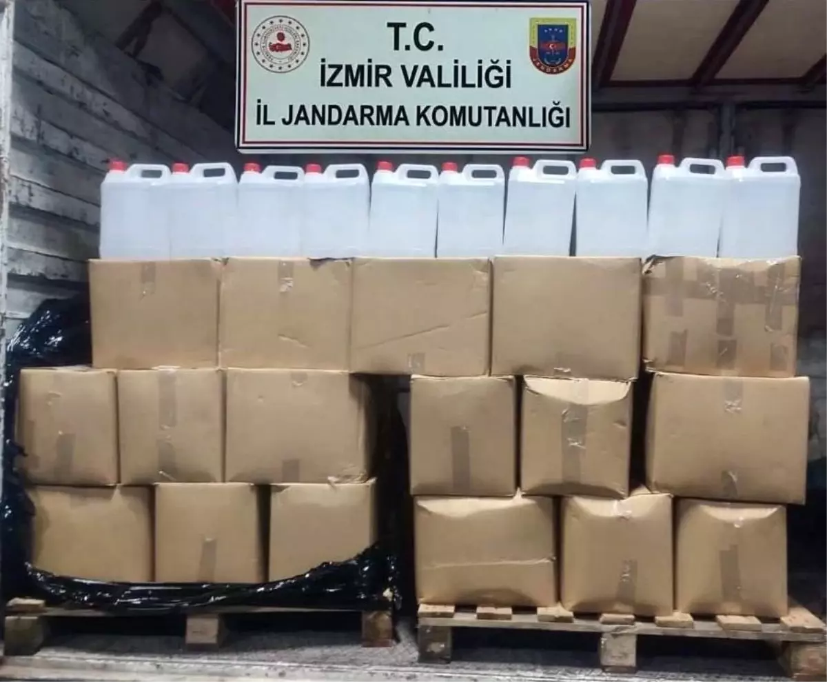 Bornova’da 860 Litre Etil Alkol Ele Geçirildi