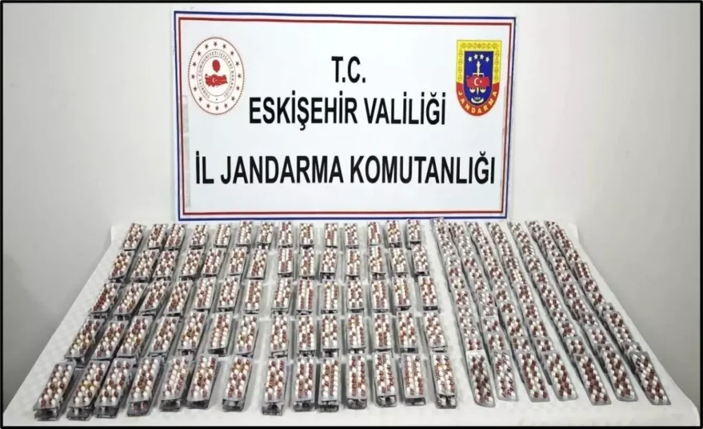 Eskişehir’de 5 bin 488 sentetik hap ele geçirildi