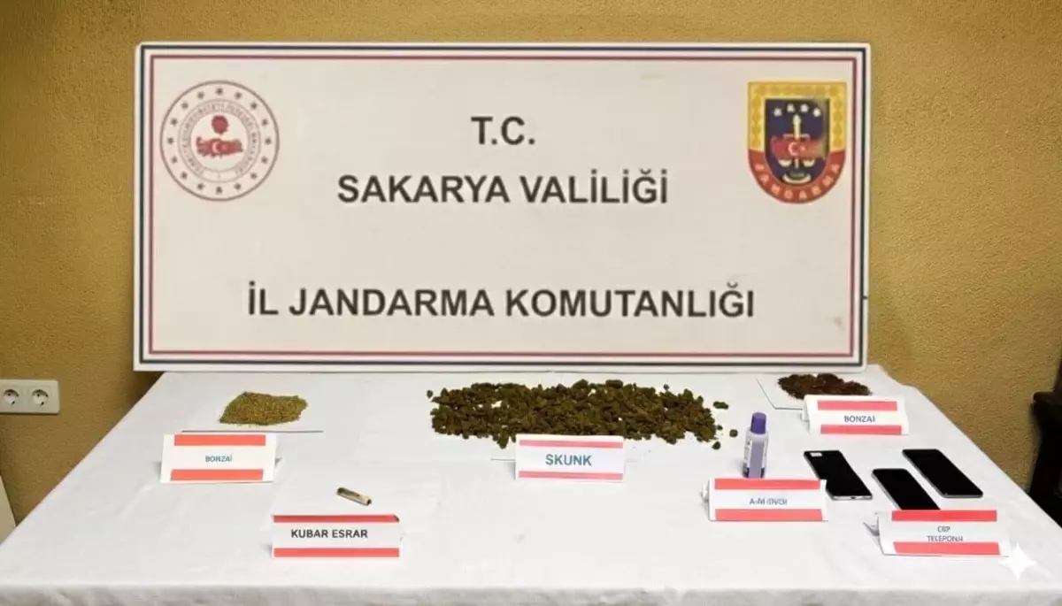 Sakarya’da Uyuşturucu Operasyonu: 1 Tutuklama ve 221 Gram Skunk Ele Geçirildi