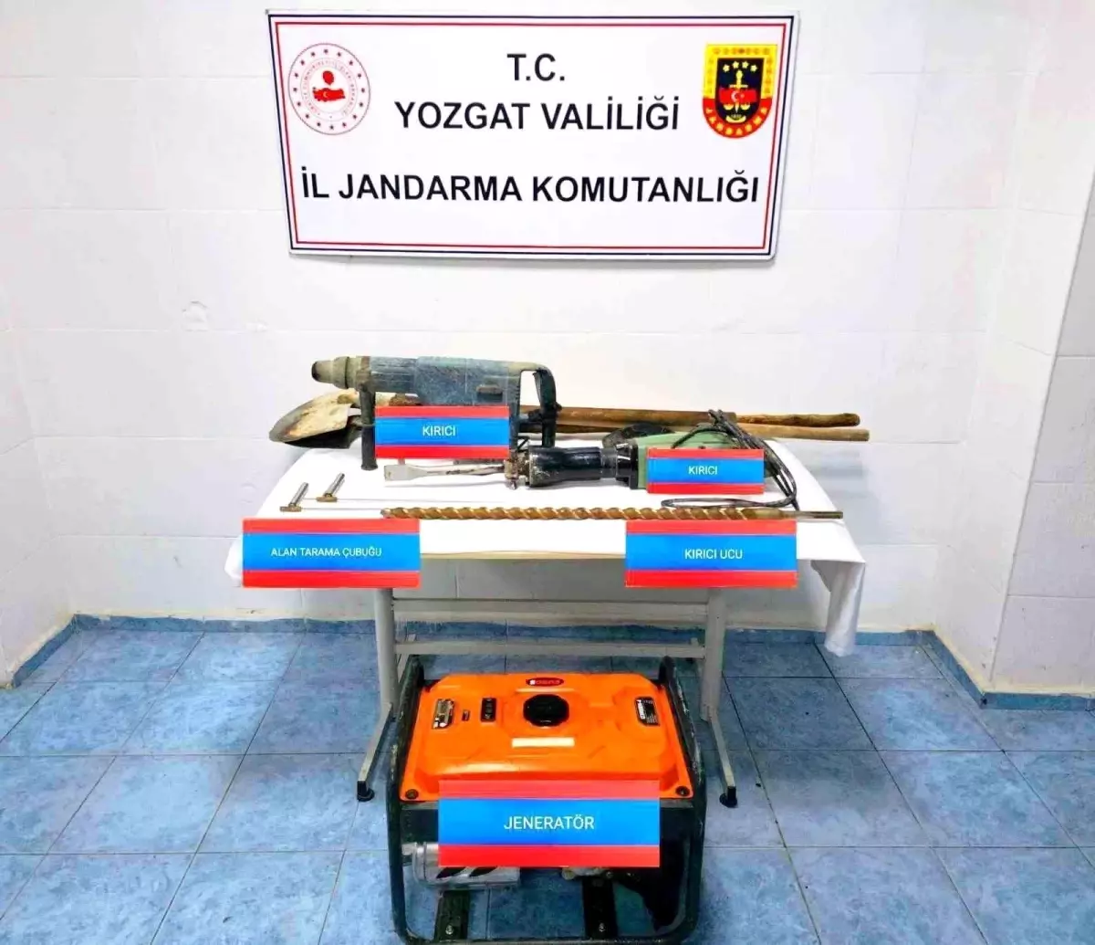 Yerköy’de Kaçak Kazı Operasyonu
