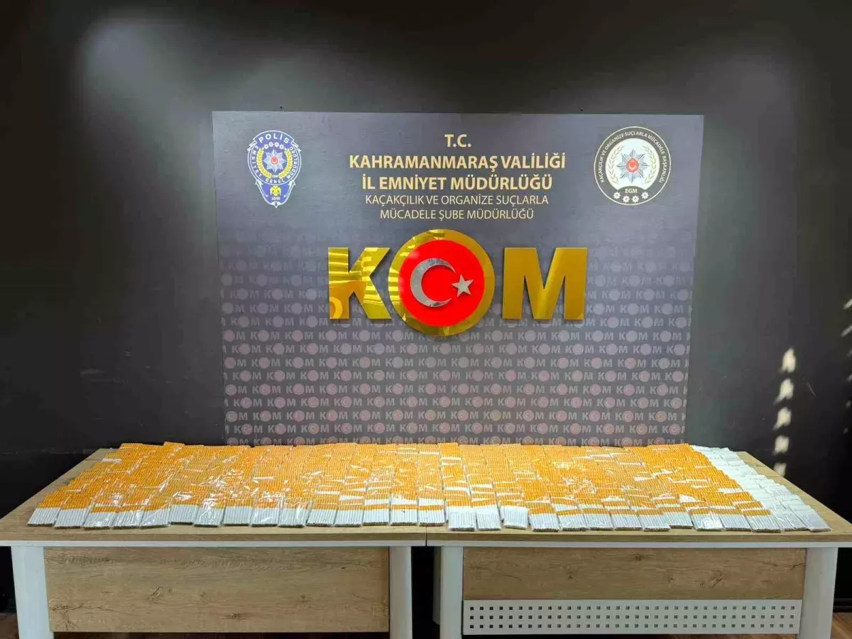 Kahramanmaraş’ta Dev Kaçakçılık Operasyonu: 4 Şüpheli Gözaltı ve Binlerce Kaçak Ürün Ele Geçirildi