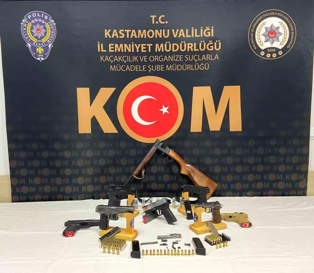 Kastamonu’da Kaçak Silah Operasyonu
