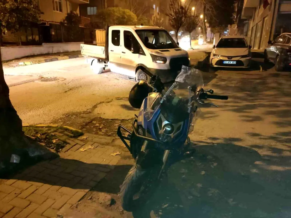 Keşan’da Motosiklet-Kamyonet Kazası: 1 Yaralı