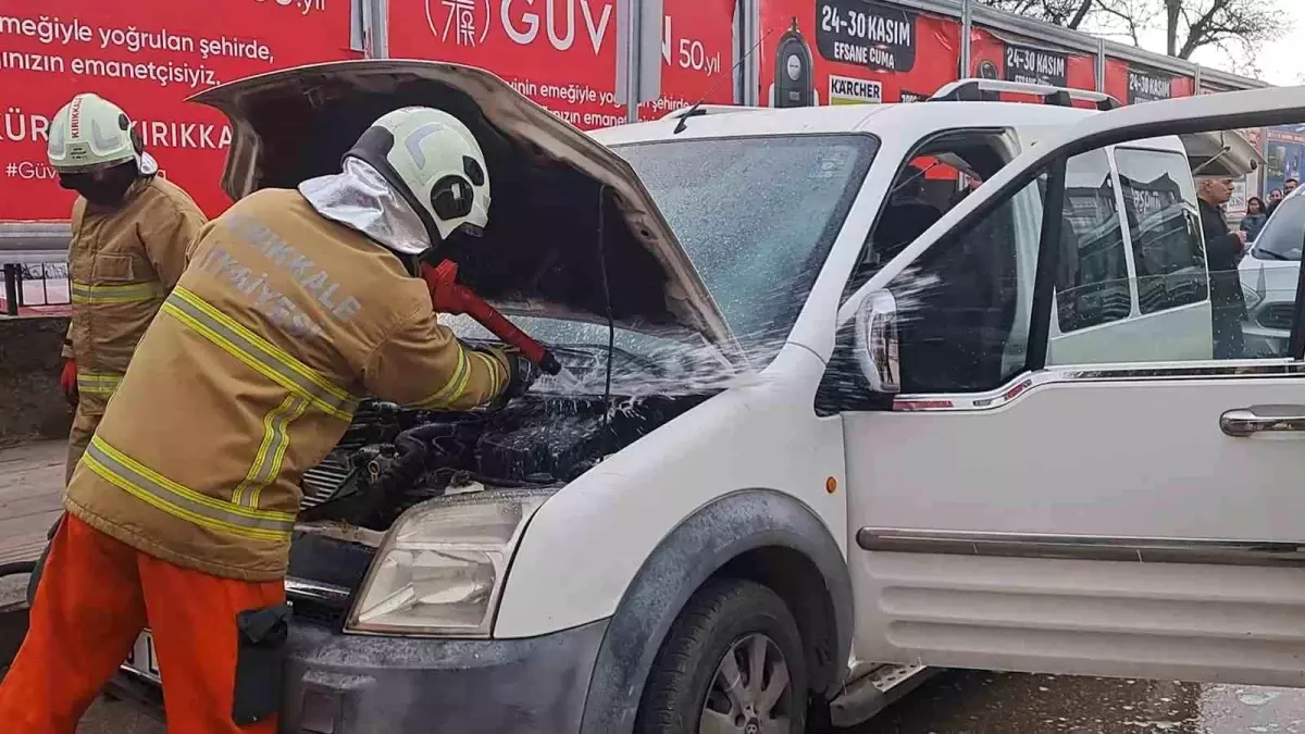 Kırıkkale’de Araç Yangını Kontrol Altına Alındı