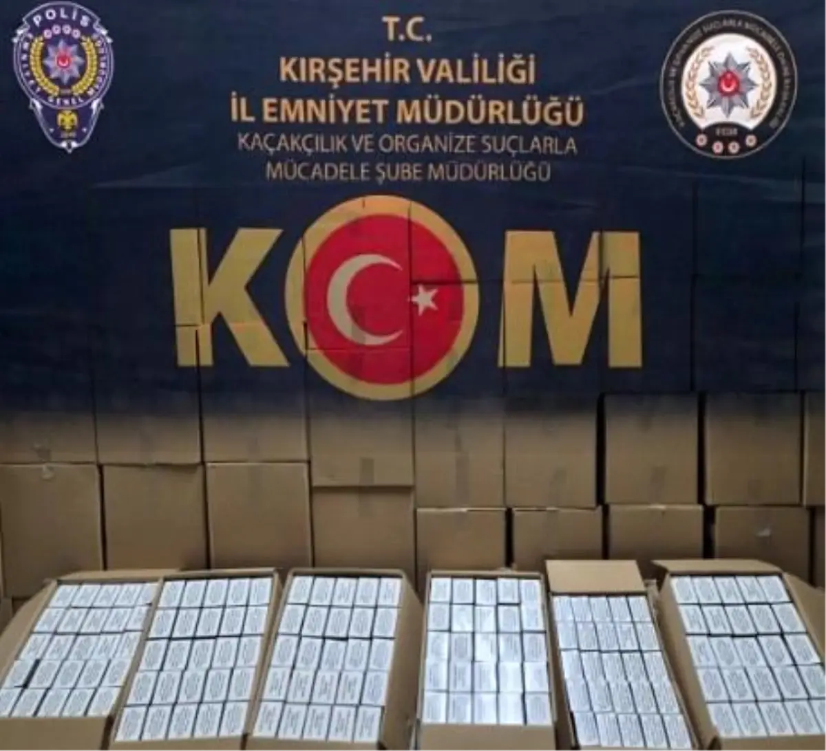 Kırşehir’de 1 Milyon Makaron Ele Geçirildi