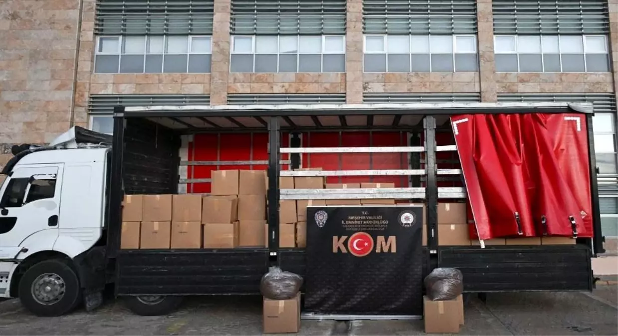 Kırşehir’de 3,5 Ton Kaçak Tütün Ele Geçirildi