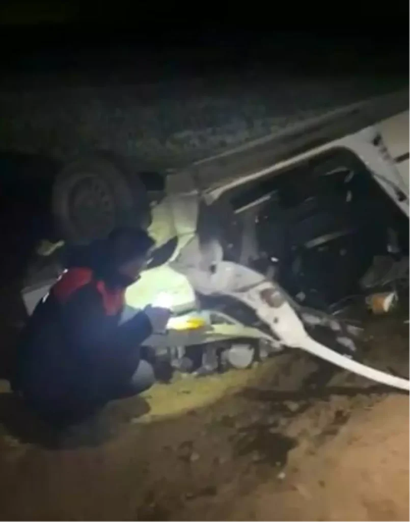 Kırşehir’de Kaza: Sürücü Köpekten Kaçarken Takla Attı