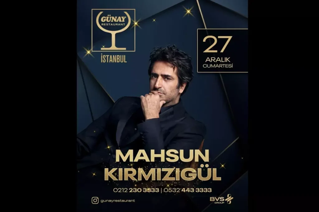 Mahsun Kırmızıgül, Günay Restaurant İstanbul’da Sevenleriyle Buluşuyor
