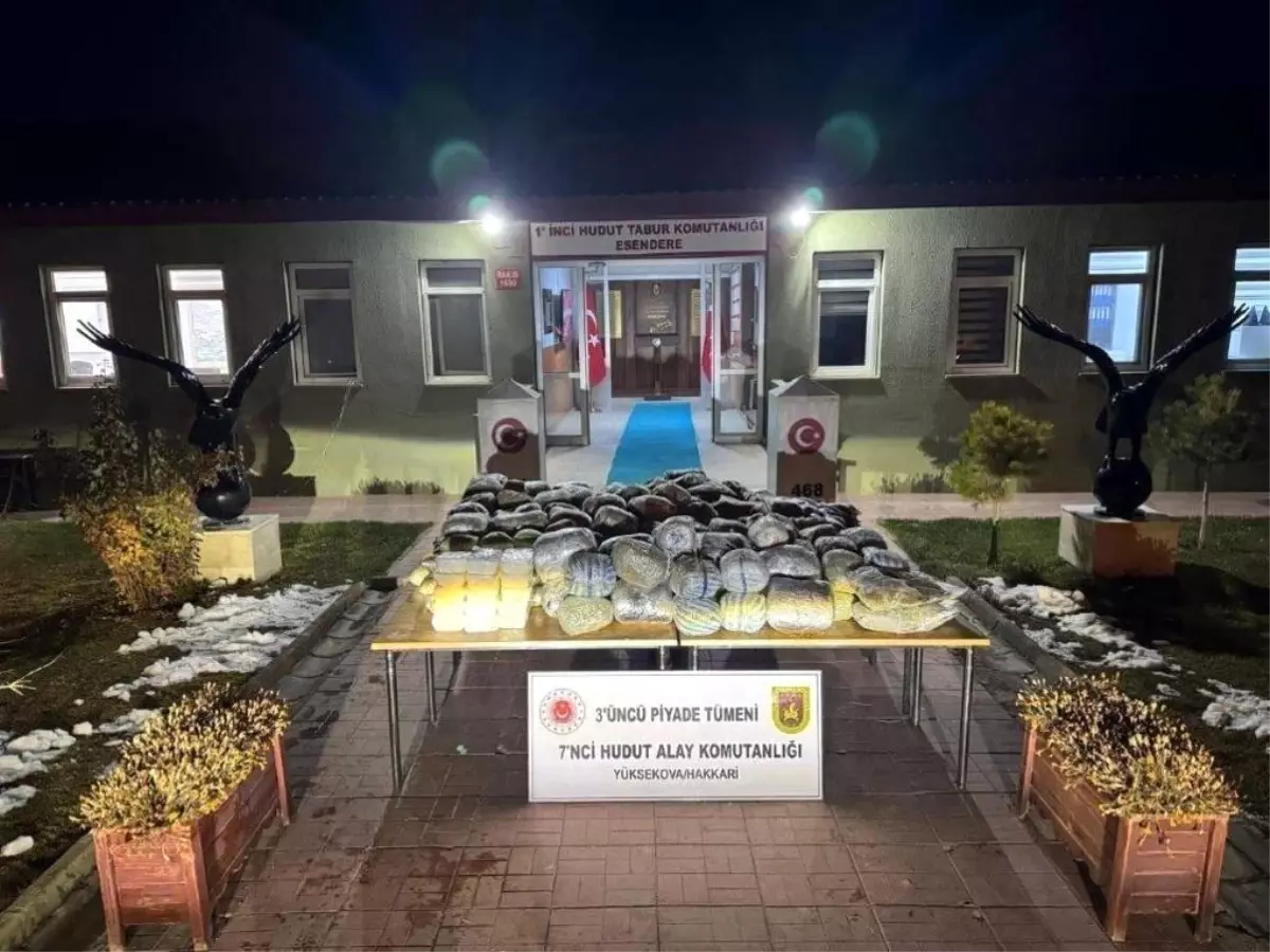 Hakkari’de 259 kg Uyuşturucu Ele Geçirildi