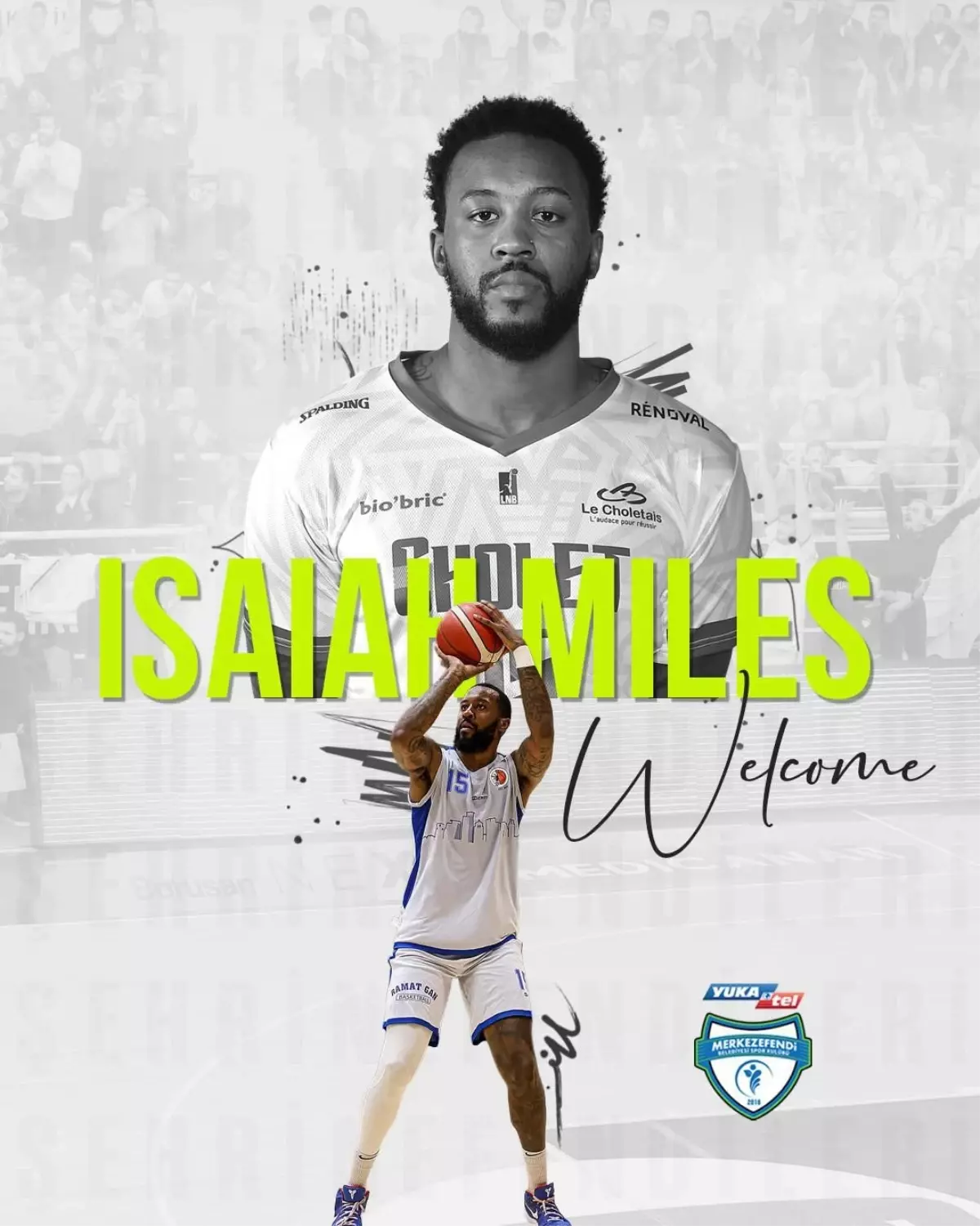 Merkezefendi, Isaiah Miles ile anlaştı