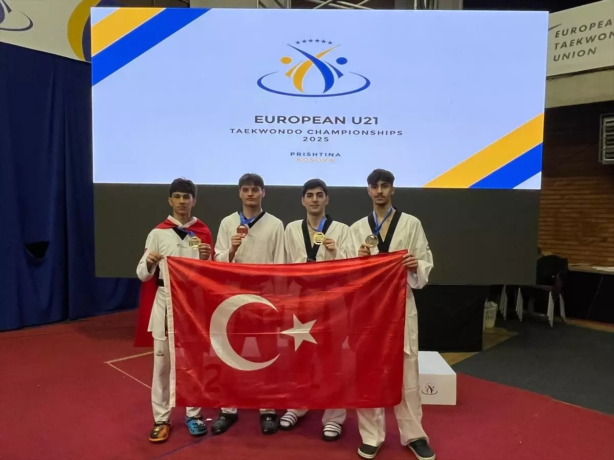 Milli tekvandocular, Avrupa Ümitler Şampiyonası’nı zirvede tamamladı
