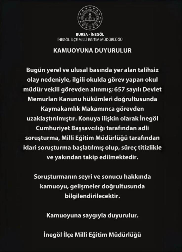 Öğrenciyi yere savuran okul müdürü hakkında karar verildi