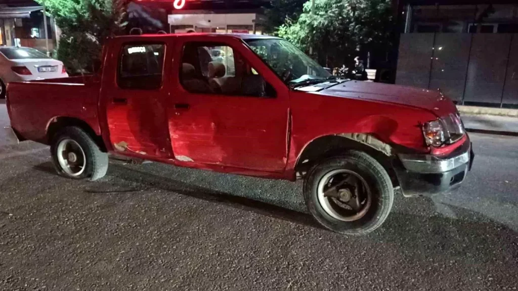 Polis Takibiyle Yakalanan Kamyonet Sürücüsü Gözaltında