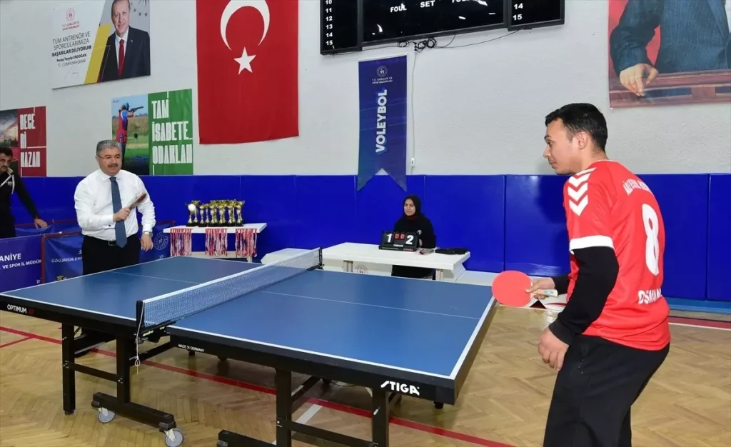 Osmaniye’de Özel Gereksinimli Bireyler Masa Tenisi Turnuvası 90 Sporcu ile Renkli Bir Buluşma
