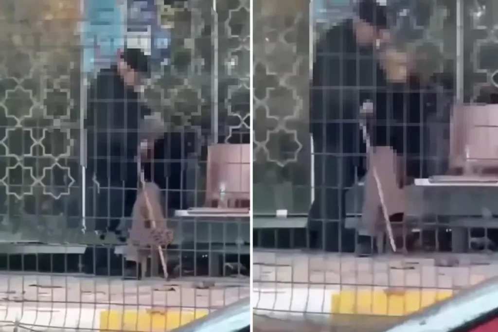 Otobüs durağında mide bulandıran olay! Yaşına başına bakmadan yaptıklarına bakın