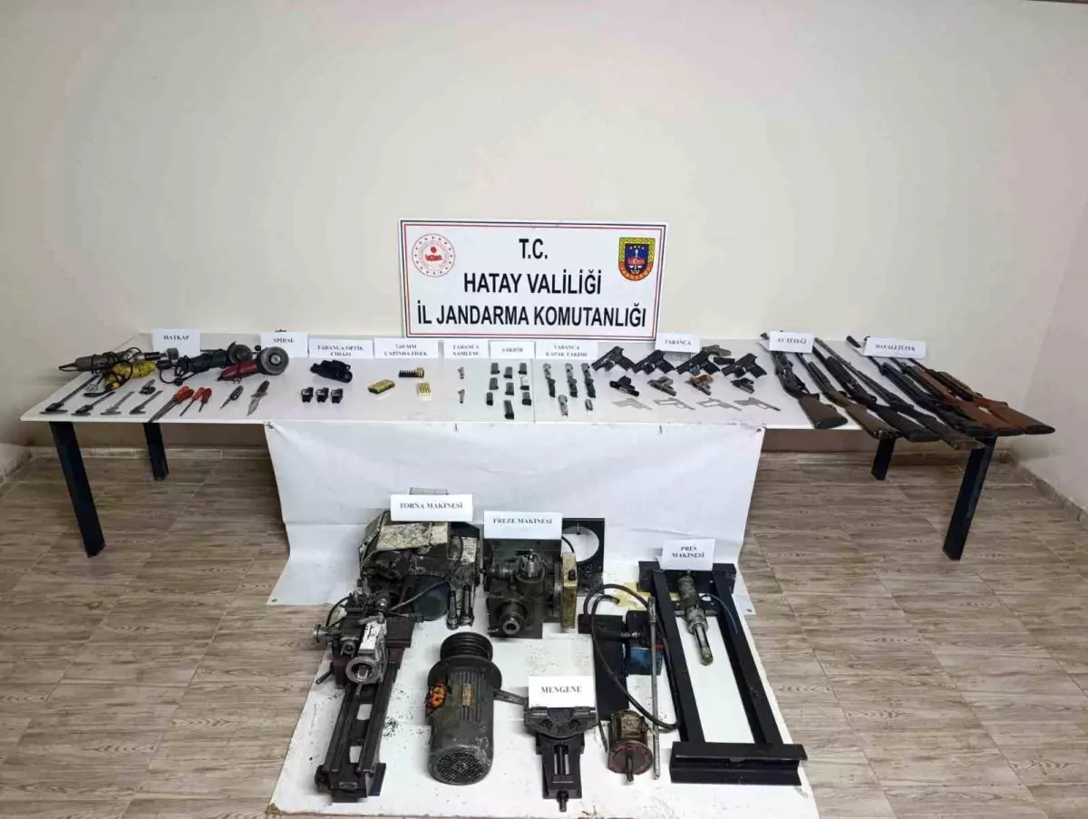 Silah Atölyesi Baskını: 8 Tabanca Ele Geçirildi