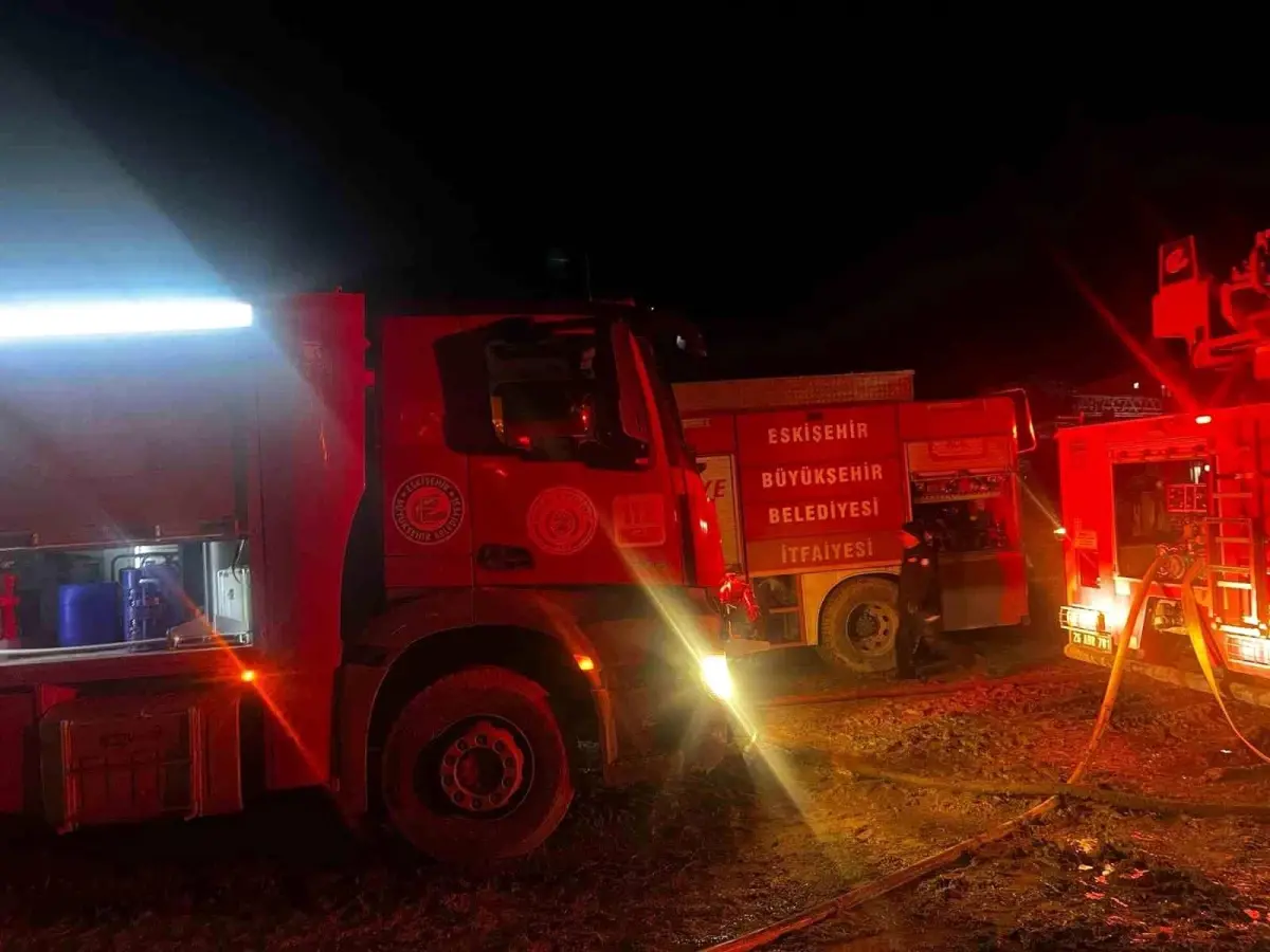 Alpu’daki Yangında Samanlar Kül Oldu