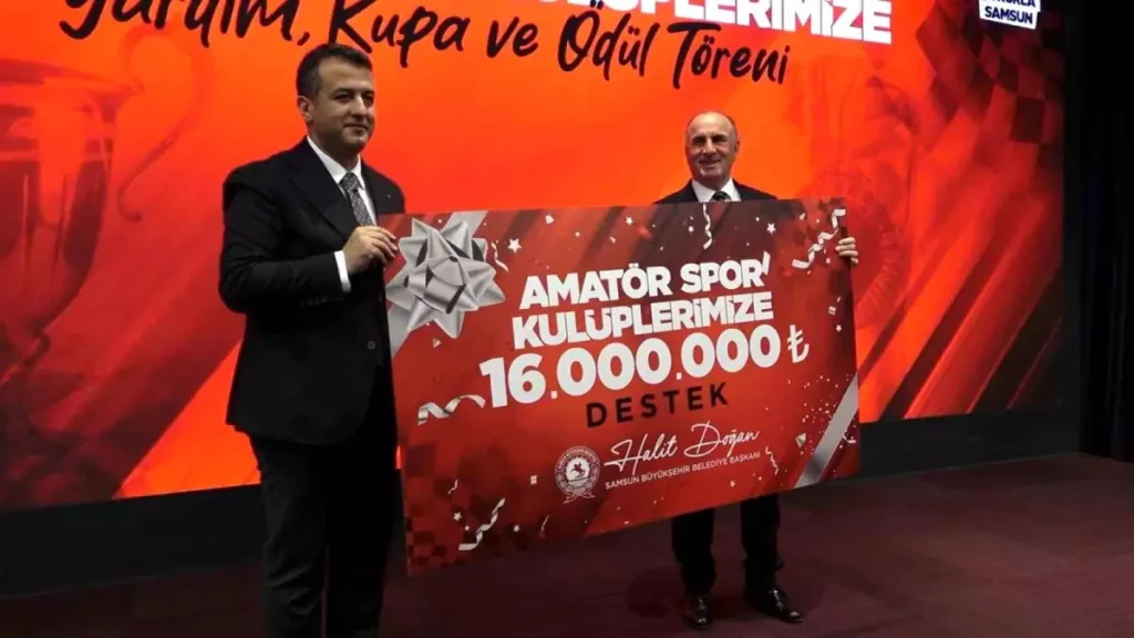 Samsun Büyükşehir’den amatör spor kulüplerine 16 milyon TL destek